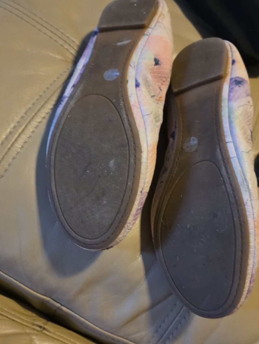 Lucky Brand Women's Pastel Floral Ballet Flats - Pink - Picture 4 of 8